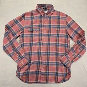 Brooks Brothers Plaid Button Down Shirt Men's Size S Pink Blue Yellow LongSleeve